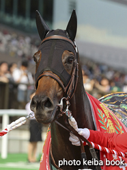 カラープリント(アルミ枠付き)2016年6月12日東京11R エプソムカップ(顔)(ルージュバック)