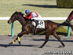 カラープリント(アルミ枠付き)2014年12月27日阪神2R 2歳未勝利(ブルームーン)