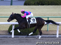 カラープリント(アルミ枠付き)2015年1月10日京都7R 4歳上500万下(メイショウクローバ)