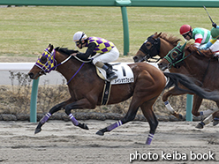 カラープリント(アルミ枠付き)2015年3月14日中山3R 3歳未勝利(メイショウフェイク)