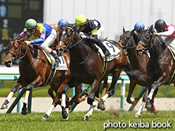 カラープリント(アルミ枠付き)2015年4月18日阪神5R 3歳未勝利(アスクジョーダン)