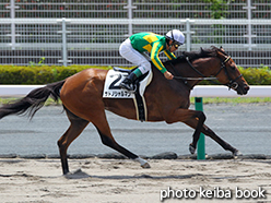 カラープリント(アルミ枠付き)2015年7月26日中京3R 3歳未勝利(サトノシャルマン)