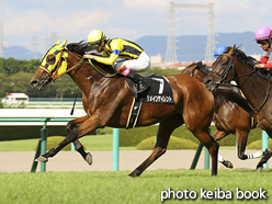 カラープリント(アルミ枠付き)2015年9月13日阪神10R 西宮ステークス(リメインサイレント)