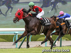 カラープリント(アルミ枠付き)2015年9月26日阪神10R 夕月特別(アスカビレン)