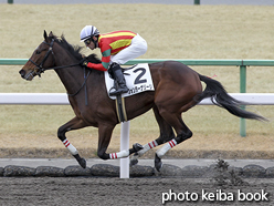 カラープリント(アルミ枠付き)2016年1月30日京都2R 3歳未勝利(フォンターナリーリ)