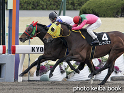 カラープリント(アルミ枠付き)2016年1月30日京都11R 北山ステークス(キングノヨアケ)