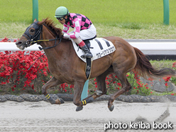 カラープリント(アルミ枠付き)2016年4月17日中山1R 3歳未勝利(グローリアスクロワ)