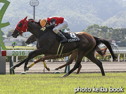 カラープリント(アルミ枠付き)2016年8月14日小倉11R 博多ステークス(アスカビレン)