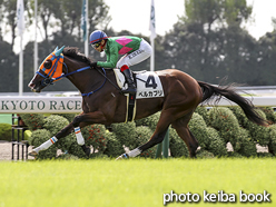 カラープリント(アルミ枠付き)2016年10月8日京都2R 2歳未勝利(ベルカプリ)