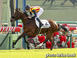 カラープリント(アルミ枠なし)2016年12月4日中山4R 2歳未勝利(サンティール)