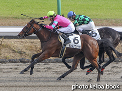 カラープリント(アルミ枠付き)2016年12月4日中山7R 2歳500万下(キンシノクリーン)