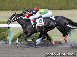 カラープリント(アルミ枠付き)2016年12月23日阪神7R 3歳上500万下(ロイヤルネイビー)