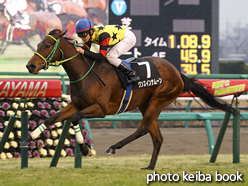 カラープリント(アルミ枠なし)2017年1月8日中山10R サンライズステークス(ワンスインナムーン)