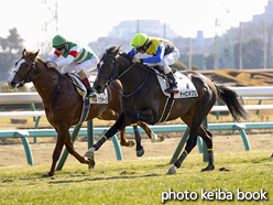 カラープリント(アルミ枠付き)2017年1月22日中山5R 3歳未勝利(チャロネグロ)