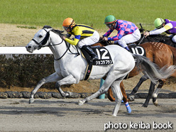 カラープリント(アルミ枠付き)2017年3月25日中山10R 春風ステークス(ショコラブラン)