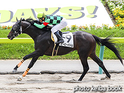 カラープリント(アルミ枠なし)2017年7月2日福島3R 3歳未勝利(ビービーパドル)