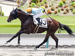 カラープリント(アルミ枠付き)2017年7月22日福島3R 3歳未勝利(ディライトラッシュ)