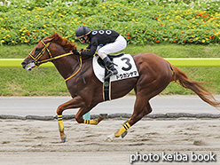 カラープリント(アルミ枠付き)2017年7月22日福島12R 3歳上500万下(ドウカンヤマ)