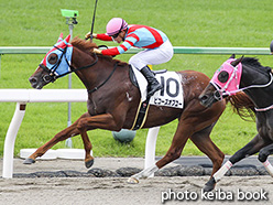 カラープリント(アルミ枠なし)2017年10月14日京都1R 2歳未勝利(ビコーズオブユー)