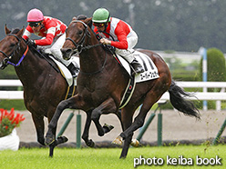 カラープリント(アルミ枠付き)2017年10月28日京都5R 2歳新馬(スーパーフェザー)