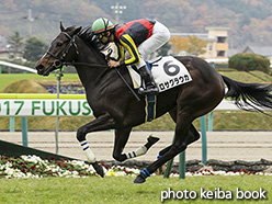 カラープリント(アルミ枠付き)2017年11月18日福島5R 2歳新馬(ロサグラウカ)