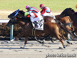 カラープリント(アルミ枠なし)2017年12月10日中山7R 3歳上500万下(ナリノメジャー)