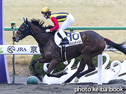 カラープリント(アルミ枠なし)2018年1月8日京都2R 3歳新馬(レジェンディスト)