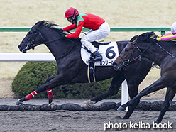 カラープリント(アルミ枠付き)2018年2月10日京都6R 3歳新馬(ロンリーハート)
