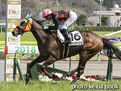 カラープリント(アルミ枠なし)2018年4月8日福島9R 4歳上500万下(スパイチャクラ)