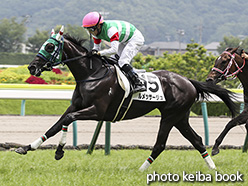 カラープリント(アルミ枠付き)2018年7月21日福島6R 2歳新馬(ルメッサージュ)