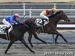 カラープリント(アルミ枠付き)2019年2月3日中京5R 3歳新馬(ボランテレオ)
