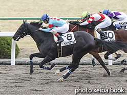 カラープリント(アルミ枠付き)2020年1月25日京都6R 3歳新馬(ヴァンタブラック)