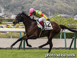 カラープリント(アルミ枠なし)2020年4月26日福島4R 4歳以上障害未勝利(リボンナイト)