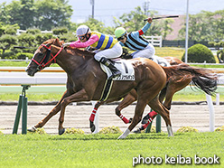 カラープリント(アルミ枠付き)2020年6月20日函館8R 3歳以上1勝クラス(フクノナルボンヌ)