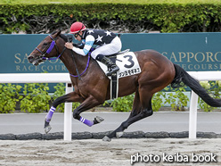 カラープリント(アルミ枠なし)2020年8月8日札幌1R 2歳未勝利(シンヨモギネス)