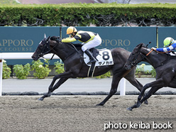 カラープリント(アルミ枠付き)2020年8月15日札幌2R 2歳未勝利(サノカポ)