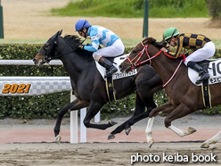 カラープリント(アルミ枠付き)2021年2月14日小倉9R 4歳以上1勝クラス(フラッグアドミラル)