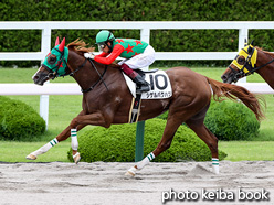 カラープリント(アルミ枠付き)2021年6月26日阪神4R 3歳未勝利(シゲルバクハツ)