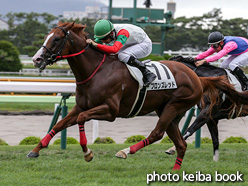 カラープリント(アルミ枠付き)2021年8月8日函館12R 3歳以上1勝クラス(ブロンズレッド)