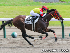 カラープリント(アルミ枠付き)2021年8月22日新潟7R 3歳未勝利(ディヴァインゲート)