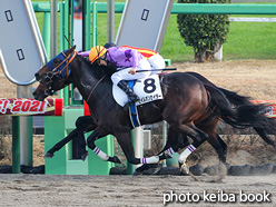 カラープリント(アルミ枠付き)2021年12月12日中山7R 2歳1勝クラス(ウェルカムニュース)