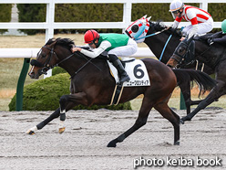 カラープリント(アルミ枠付き)2021年12月25日阪神8R 3歳以上1勝クラス(ニューフロンティア)