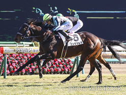 カラープリント(アルミ枠付き)2022年1月22日中山6R 3歳未勝利(エンギダルマ)