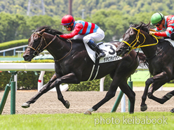 カラープリント(アルミ枠付き)2022年7月9日小倉5R 2歳新馬(タマモブラックタイ)