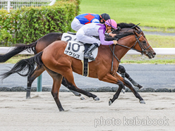 カラープリント(アルミ枠付き)2024年9月21日中京4R 2歳新馬(ザクシス)